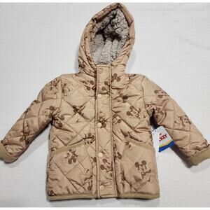 Mickey mouse puffer jacket toddler size 2T